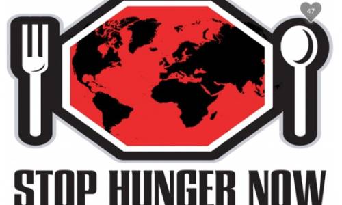the Stop Hunger Now logo which is an annual serving project